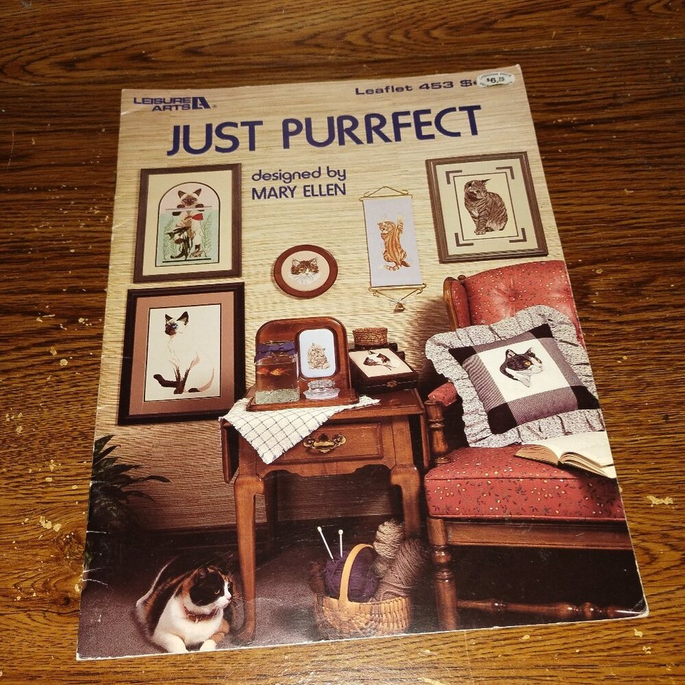 Just Purrfect Leaflet #453 (Leisure Arts, 1986)